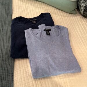 Oxford Golf Women's Sweaters - Navy and Light Blue Set Size S